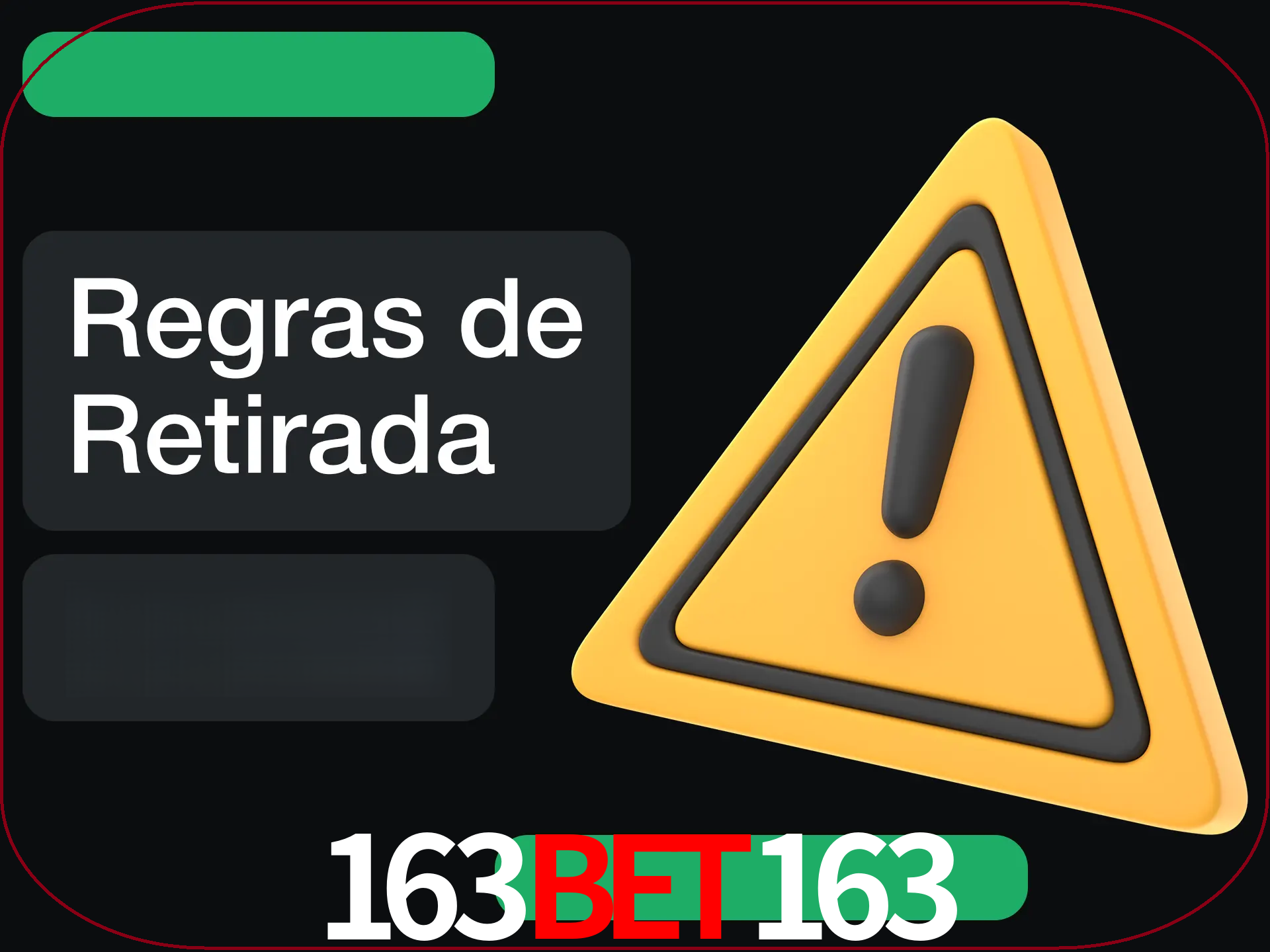 Leia as regras antes de fazer primeiro comdawal.